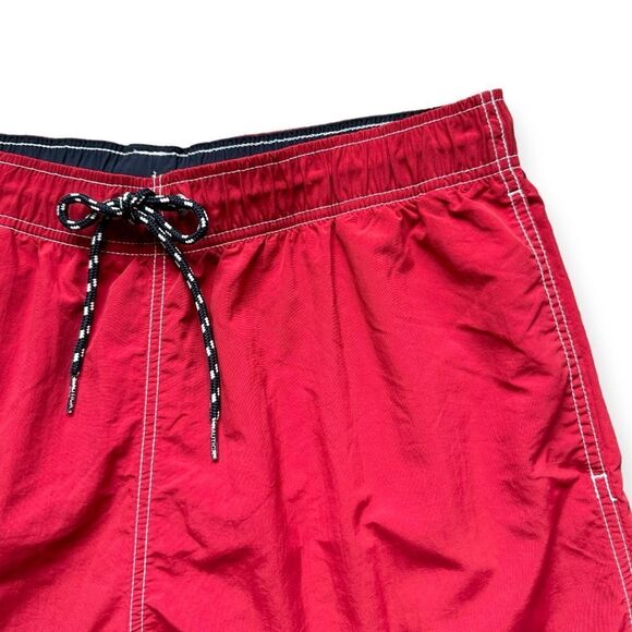 🔃Nautica Men’s Red Board Shorts Swim Trunks - Picture 3 of 8